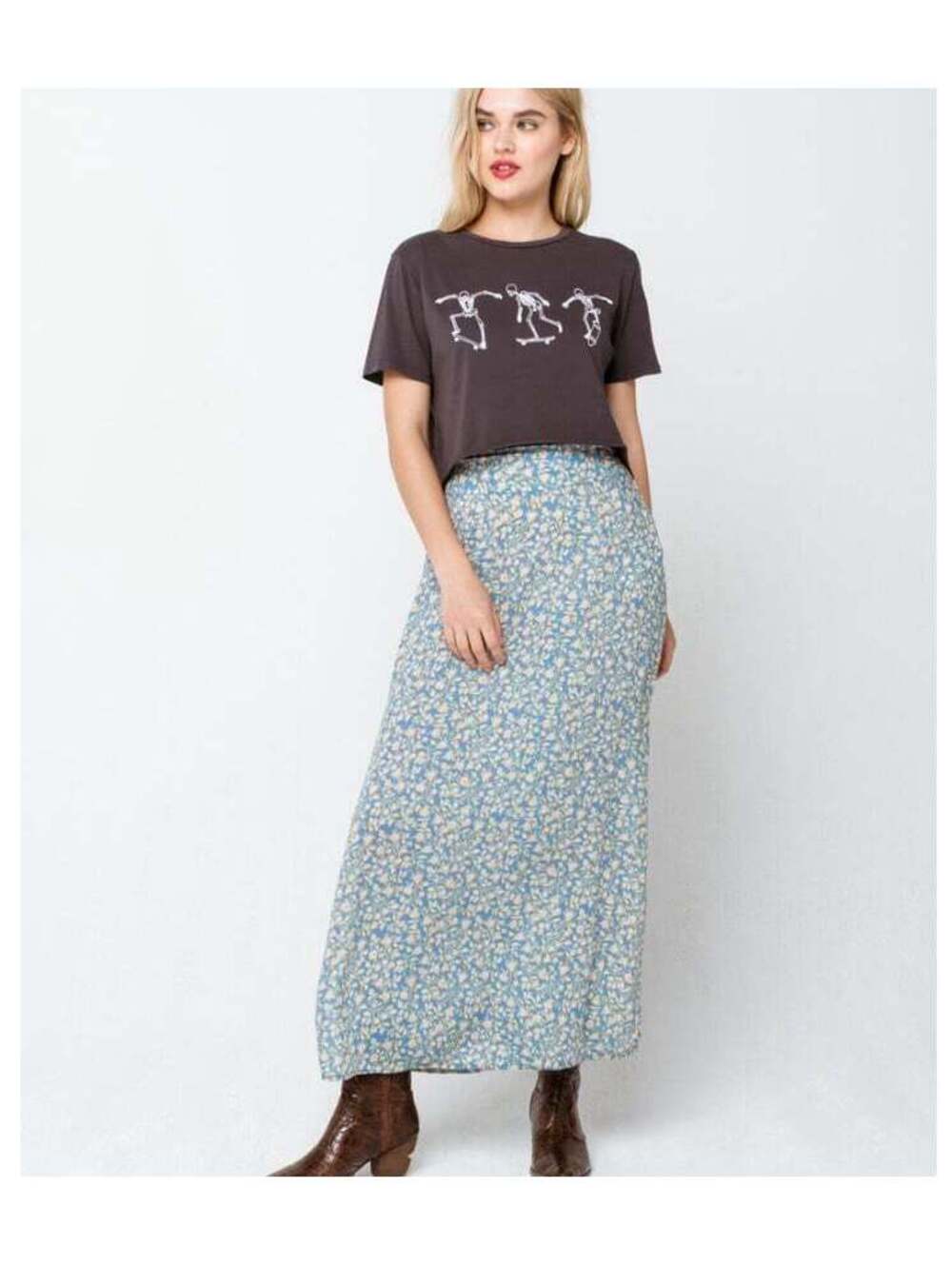 Billabong By the Water maxi floral skirt Size LG